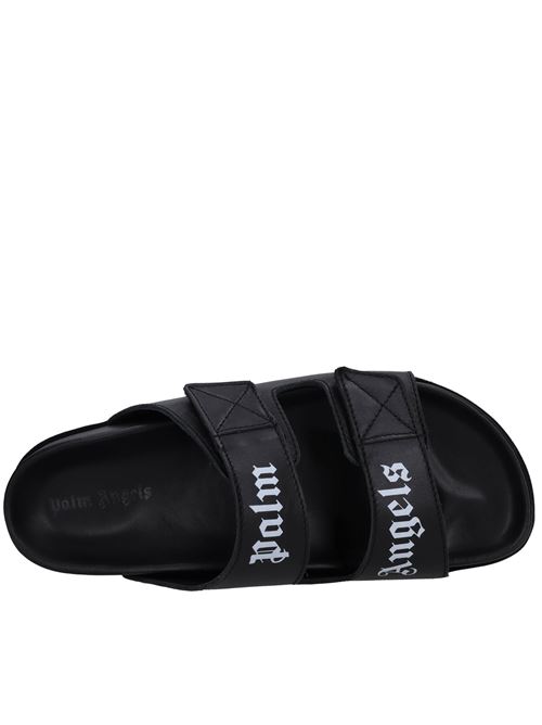 Mules in leather PALM ANGELS | PWIA023C99LEA0011001NERO
